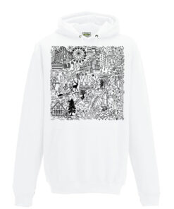Wermelskirchen Wimmelbild Hoodie -White-