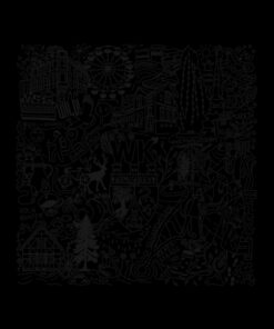 Alternative view of Wermelskirchen Wimmelbild Hoodie -Black on Black-